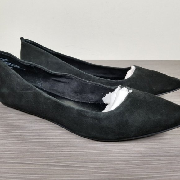 BP. 'Moveover' Pointy Toe Flat, Black Suede - Picture 2 of 10